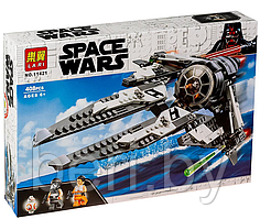 11421 Конструктор LARI Space Wars "Перехватчик СИД Чёрного аса", аналог LEGO Star Wars 75242, 408 дет