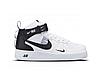 Кроссовки Nike Air Force 1 Mid'07 white black, фото 2