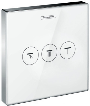 Переключатель режимов Hansgrohe ShowerSelect Glass 15736400 (белый/хром)
