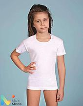 Бесшовная футболка для девочки 122/60 белая BERRAK 2508