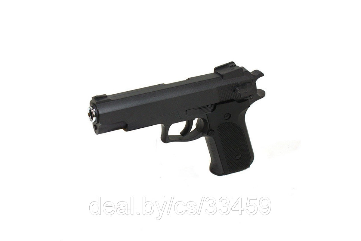 Пистолет металлический Air Soft Gun K-33 пневматический на пульках 6мм - фото 2 - id-p132107227