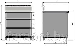 Стол-тумба 500х800 GRILL MASTER (Гриль мастер) арт. 40005