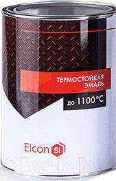 Эмаль ELCON термостойкая (черная) 1л.