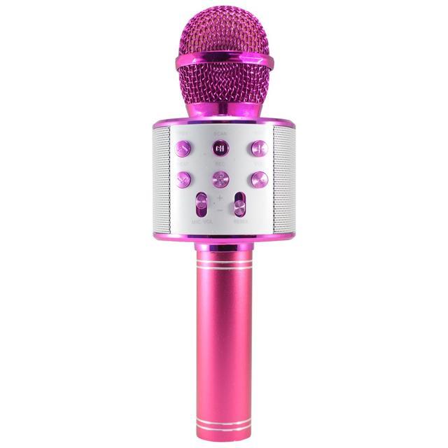 Беспроводной микрофон караоке Wster WS-858 (копия) pink
