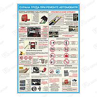 Плакат Охрана труда при ремонте автомобиля (3)
