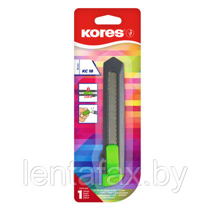 Нож для бумаги "Kores" 18 мм - фото 1 - id-p132121573
