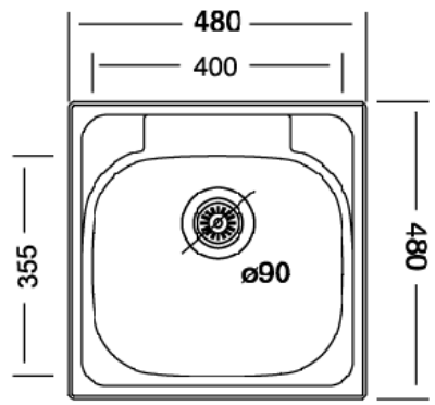 Мойка Kromevye EC 309D 0.6 - фото 3 - id-p132121684