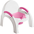 Горшок-стульчик туалетный ПЛАСТИШКА розовый, фото 4