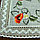 Скатерть льняная вышитая декоративная с вышивкой "Маковый букет" 160*220 см, фото 2