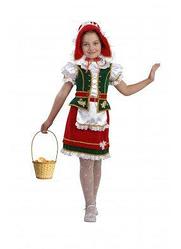 Карнавальный костюм красной шапочки детский