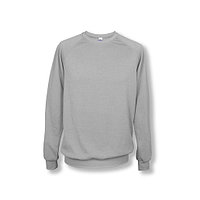 Свитшот серый меланж 52 (2XL) флис, полиэстер 150 г/м.кв.,