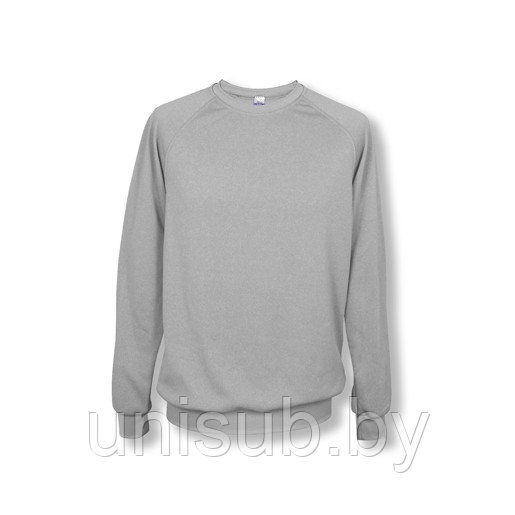 Свитшот серый меланж 54 (3XL) флис, полиэстер 150 г/м.кв.,