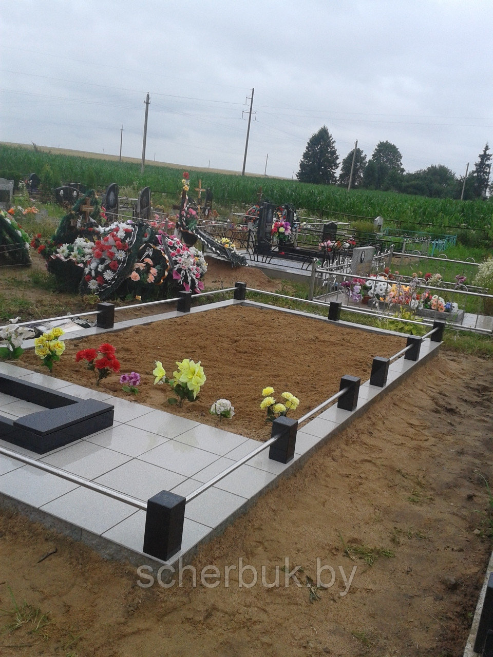 Ограды из гранита, заказать ограду на кладбище в Минске - фото 2 - id-p9364695