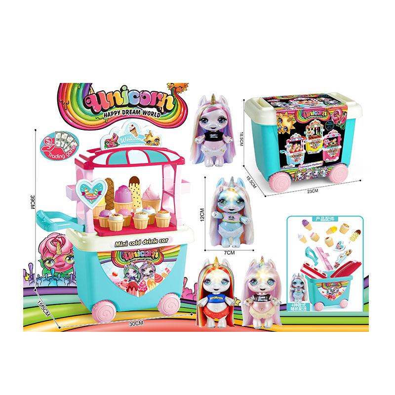 Игровой набор тележка сладостей+ 2 куколки , ПУПСИ ЕДИНОРОГ POOPSIE арт. 3315A-1 - фото 1 - id-p132189933