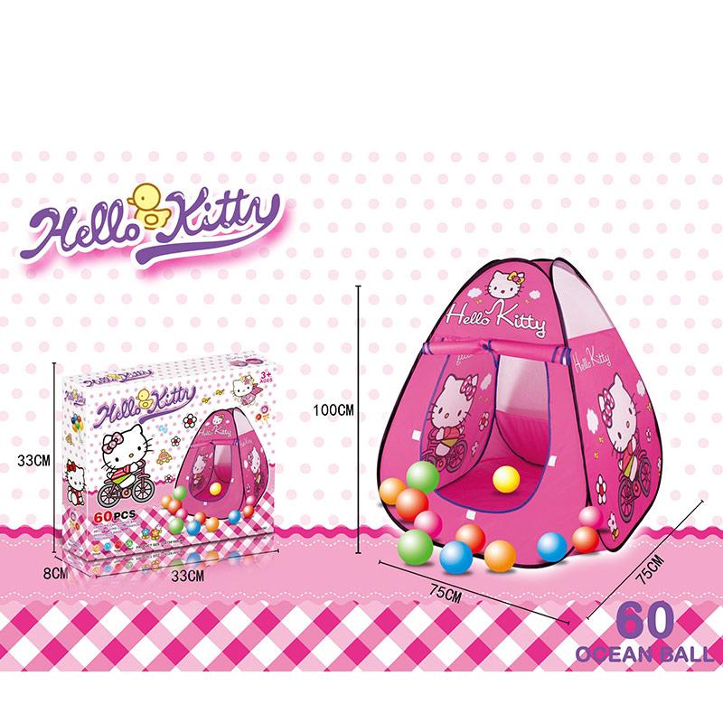 Игровая палатка Hello Kitty с шариками (60 шт) 1019C
