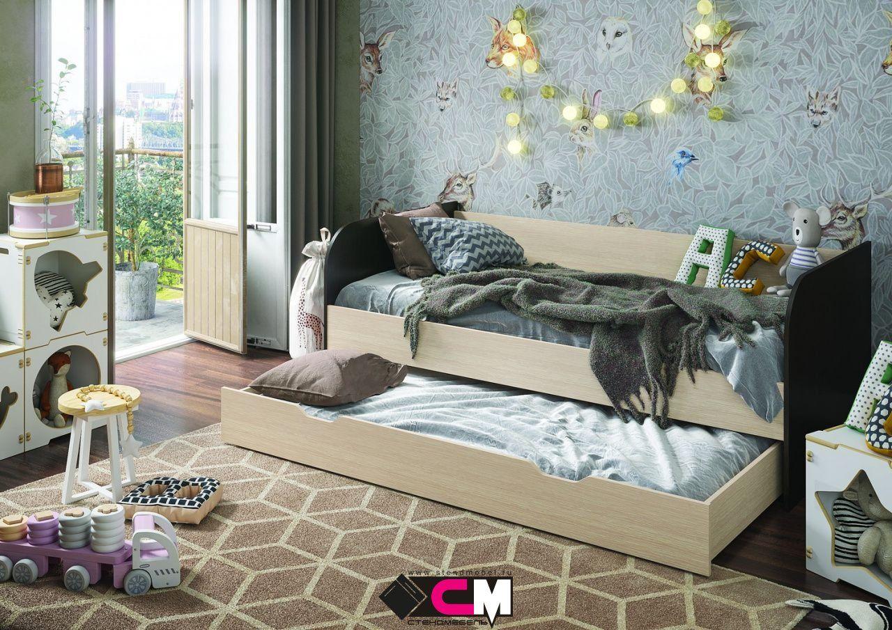 Детская кровать Балли с выдвижным ящиком - Стендмебель - фото 1 - id-p132257677