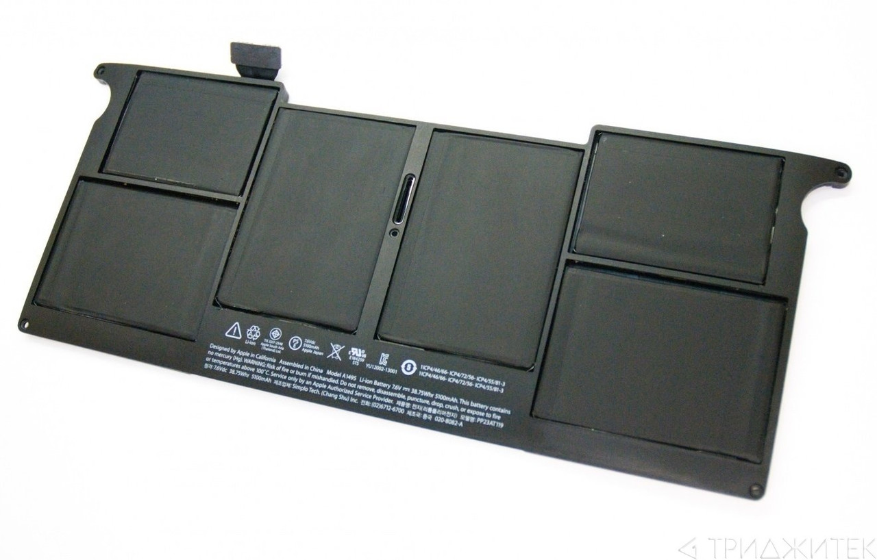 Аккумулятор (батарея) MD223LL, A для ноутбука Apple A1406 7.3 В, 4850мАч