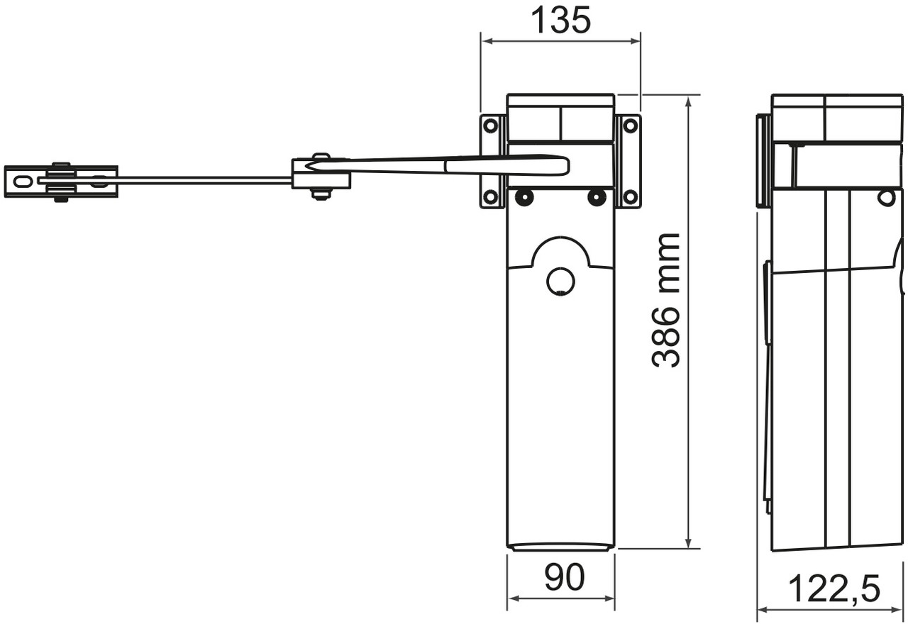 WALKY 2024 BD KCE комплект автоматики Nice для ворот с шириной створки до 1,8 м и до 180 кг - фото 2 - id-p130166887