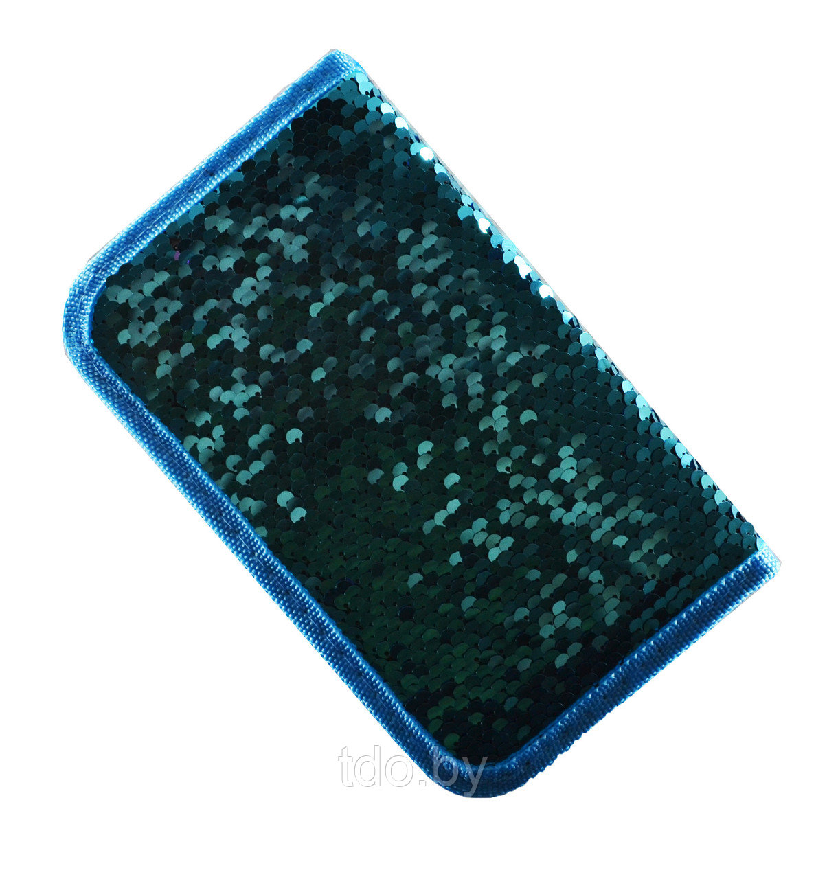 Пенал 1-секц. большой с реверсивными пайетками Голубой - фото 1 - id-p132282910