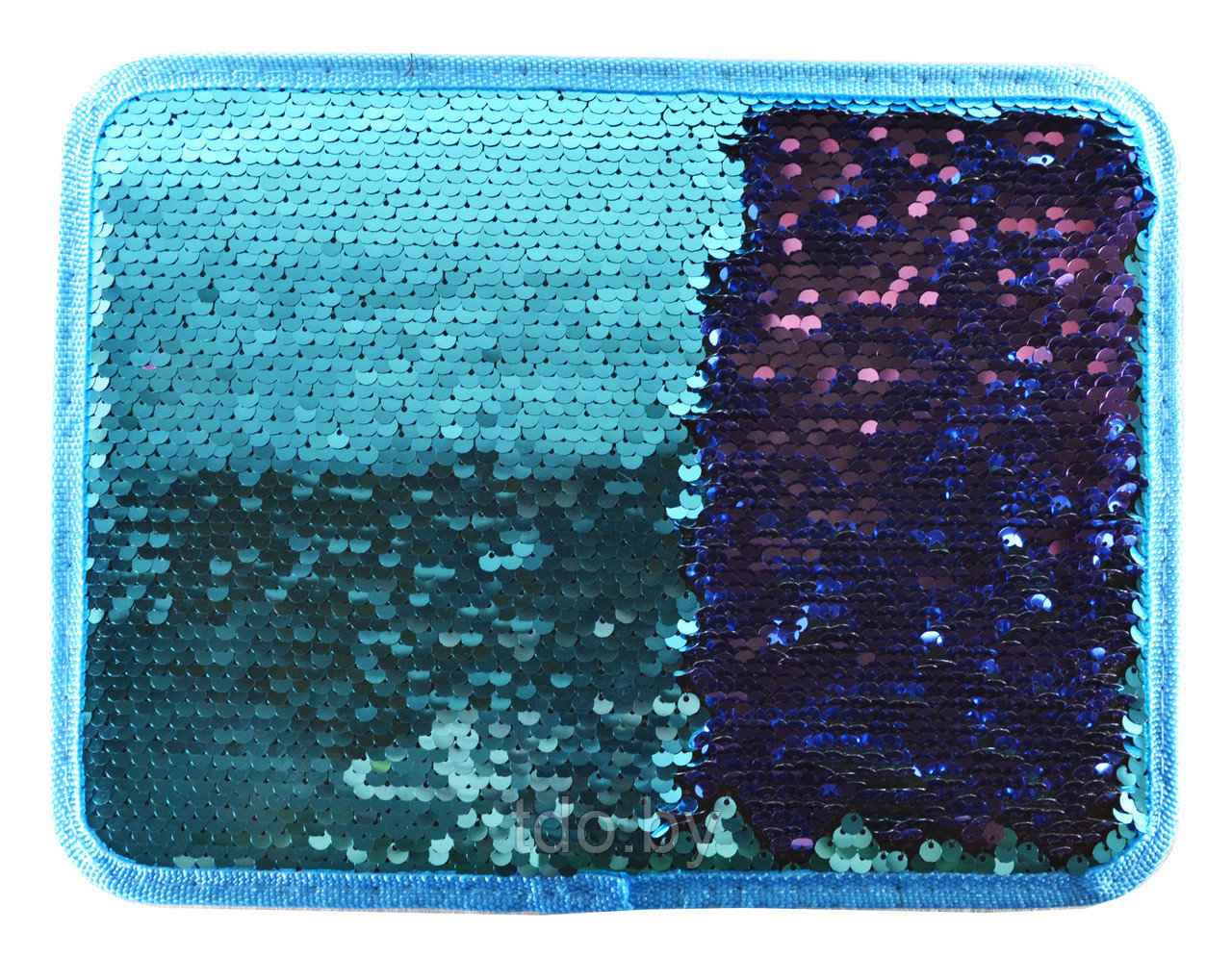 Пенал 1-секц. большой с реверсивными пайетками Голубой - фото 5 - id-p132282910