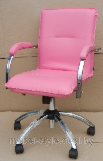 Кресло САМБА с мягкими подлокотниками на хромированной крестовине, SAMBA GTP кож/зам EV- - фото 3 - id-p9380741