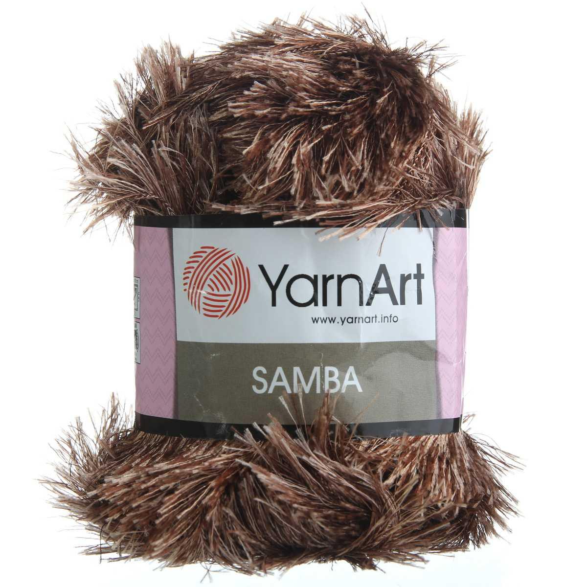 Пряжа YarnArt Samba (травка) цвет 199 коричневый - фото 1 - id-p132289175