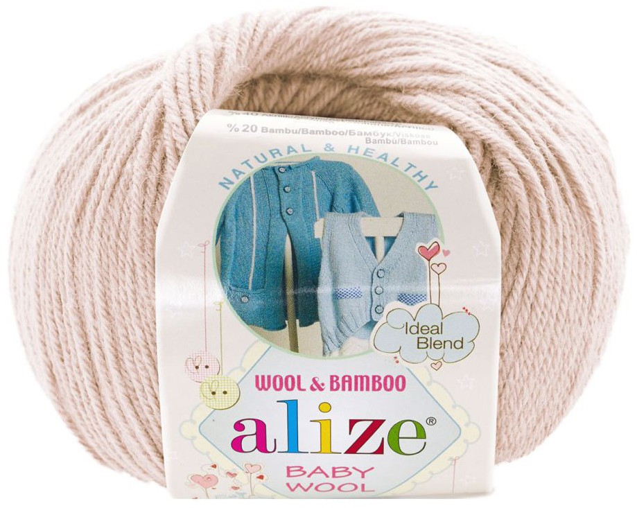 Пряжа Alize Baby Wool цвет 382 пудровый - фото 2 - id-p132289270