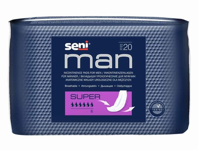 Урологические вкладыши для мужчин Seni Man Super, 20 шт.
