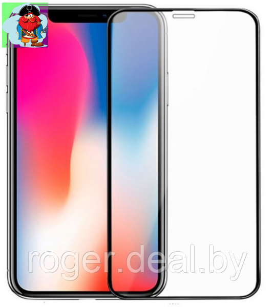 Защитное стекло для Apple iPhone 11 Pro 5D (полная проклейка), цвет: черный - фото 1 - id-p132306643