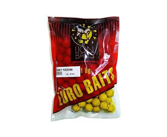 Lion Baits Бойлы тонущие серии EURO BAITS 24 мм мед Юкатан - 1 кг