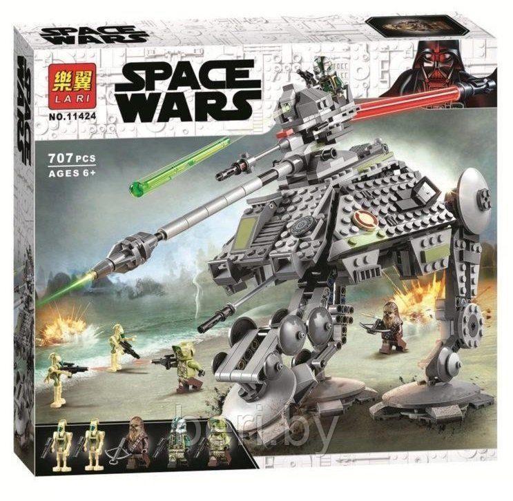 11424 Конструктор Lari Шагоход-танк АТ-AP, Звездные войны, 707 деталей, аналог Lego Star Wars 75234 - фото 1 - id-p132325212