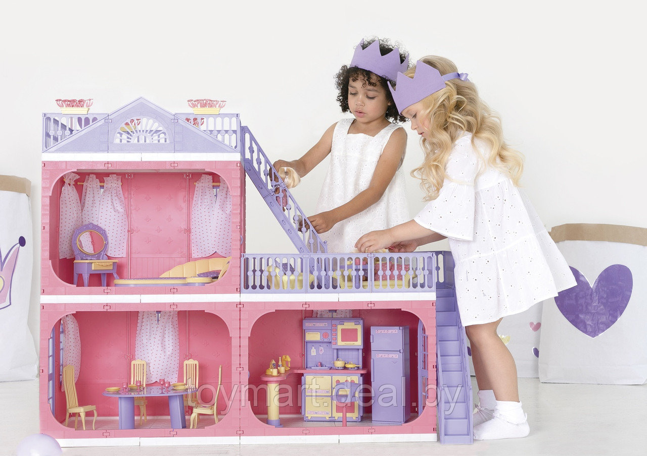 Дом для кукол пластиковый - Коттедж. Маленькая принцесса, Огонёк С-1457 - фото 2 - id-p132347391