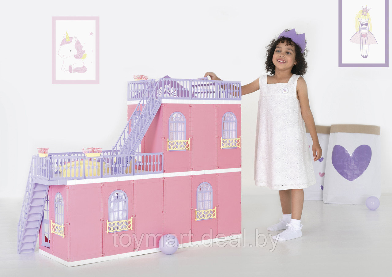 Дом для кукол пластиковый - Коттедж. Маленькая принцесса, Огонёк С-1457 - фото 5 - id-p132347391