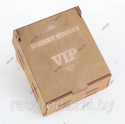 Деревянная коробка Vip с камнями для напитков - фото 1 - id-p132347436