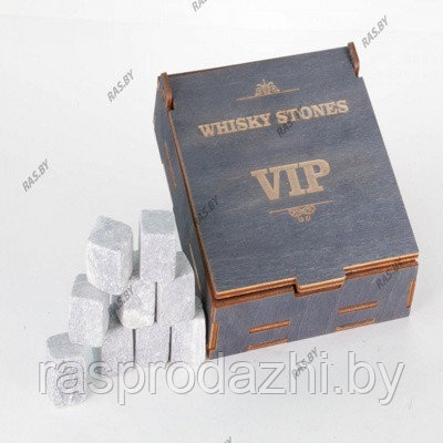 Элитный набор камней для Whiski в деревянной коробке - фото 1 - id-p132347439