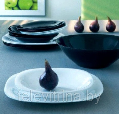 Посуда Luminarc (Люминарк) Carine Black & White 38 предметов