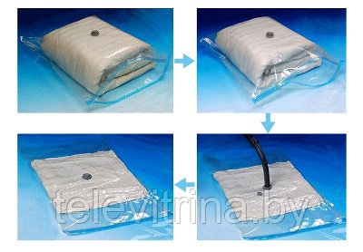 2 шт. Вакуумный пакет Vacuum Steal Storage Bag (80 х 110 см.) (арт. 9-3603)