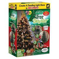 Ёлочная гирлянда Tree Dazzler 64 Led лампочки (код.0160)