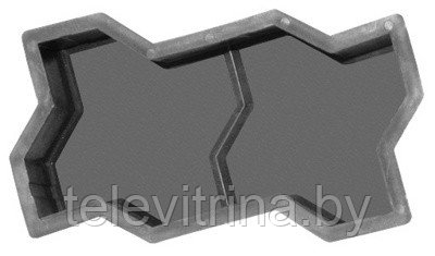 Форма для изготовления тротуарной плитки ALPHA 5/2 (1 шт) "код.0082"