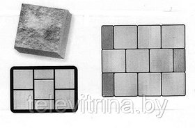 Форма для изготовления тротуарной плитки ALPHA 7/7 (1 шт) "код.0082"