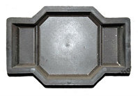 Форма для изготовления тротуарной плитки ALPHA 8/1 (1 шт) "код.0082"