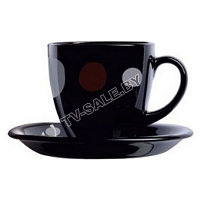 Чайный сервиз Luminarc (Люминарк) KYOKO BLACK 220 мл. 12 пр. арт: G6904