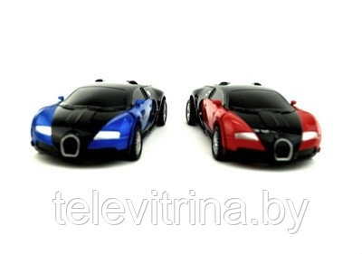 2 шт. Игрушка машинка-трансформер Trans Warrior Bugatti Veyron (Бугатти Вейрон) (арт. 9-6509) "0027" - фото 1 - id-p62764303