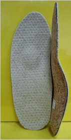 Анатомические каркасные стельки для обуви с шерстью от поперечного и комбинированного плоскостопия (с валиком,