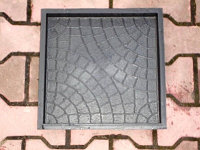 Форма для изготовления тротуарной плитки ALPHA 71/6 (10 шт) "код.0082"