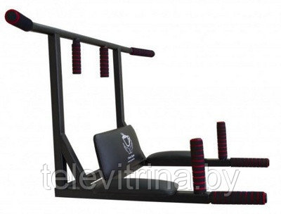 Турник брусья пресс бицепс черный (профи) (код "104")