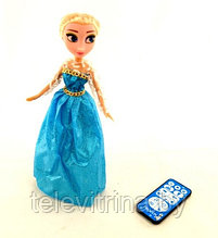 Интеллектуальная игрушка Принцесса Эльза из мультфильма "Холодное сердце" 25 см - умеет петь и танцевать!