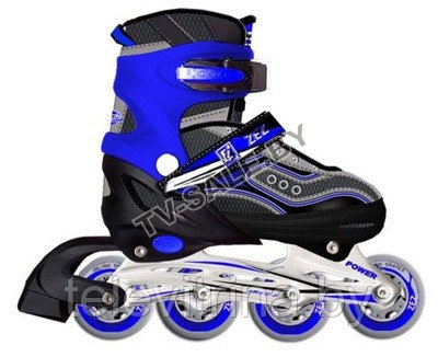 Коньки роликовые Roller Skates 2012 A7 (синие) - фото 1 - id-p61500690