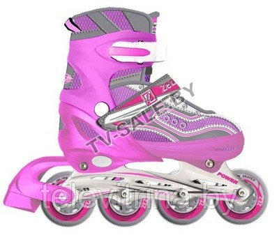 Коньки роликовые Roller Skates 2012 A7 (розовые) - фото 1 - id-p61500691