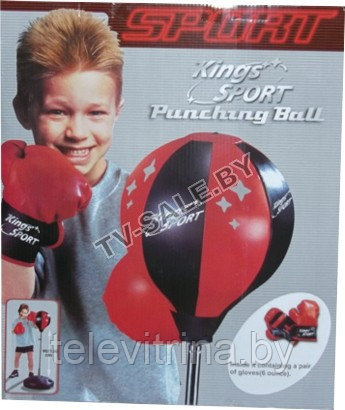 Напольная боксерская груша с перчатками Kings Spart Punching Ball 143881 90 х 130 см  "0048" (код.9-4223)